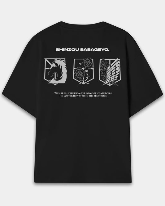 Shinzou Sasageyo  Oversized T-Shirt